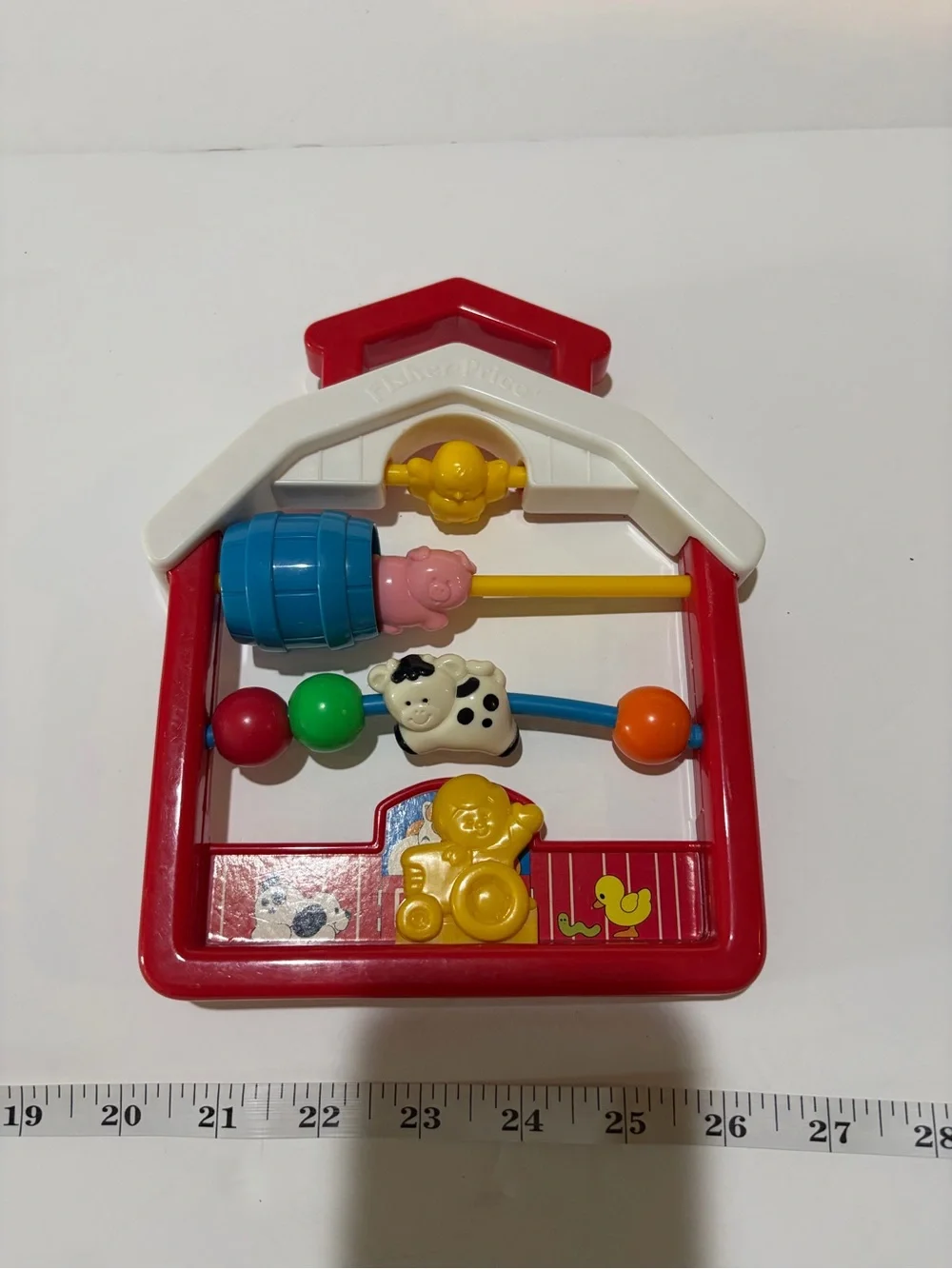 Vintage 1991 Fisher Price Barnyard Activity Center Farm Sensory Toy #1091